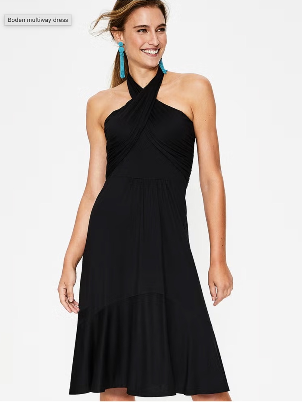 Boden Black Lilah “Multiway”Dress